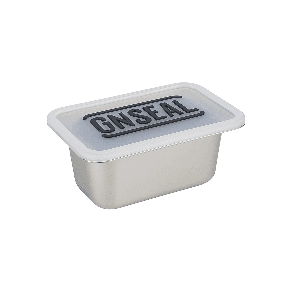 GNSeal 1:9 cover on a gastronorm pan